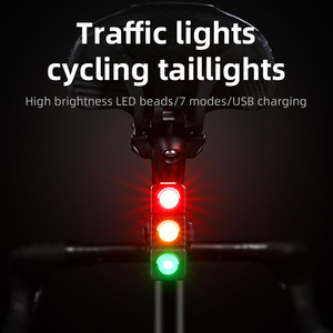 Luz Trasera LED <span class=keywords><strong>para</strong></span> <span class=keywords><strong>Bicicleta</strong></span>, Recargable, <span class=keywords><strong>para</strong></span> Ciclismo de Montaña, Luz de Advertencia de Seguridad <span class=keywords><strong>para</strong></span> Ciclismo al Aire Libre, Fácil de Instalar, <span class=keywords><strong>para</strong></span> Ciclismo Nocturno - Product Image 2