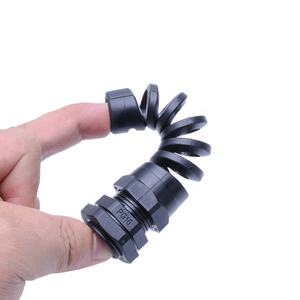 Kabel Gland Spiral Tipped Pg7 Pg13.5 Harga Pabrik Profesional IP68 EPDM Nylon Kabel Gland Plastik Hitam Strain Relief CE IP68 - Product Image 4
