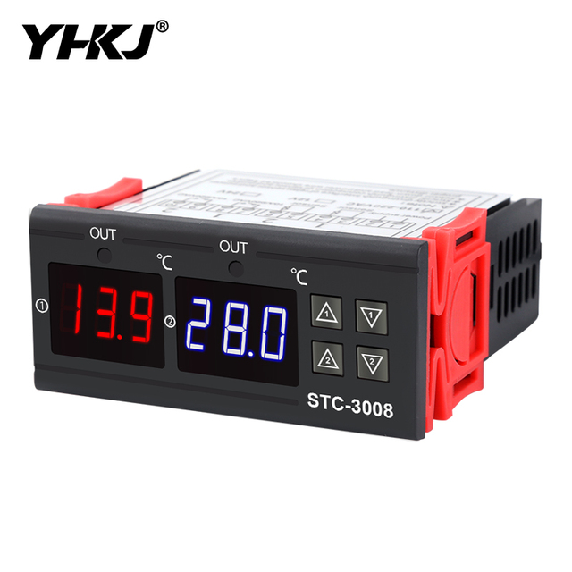Yuanhuang STC-3008 Computer Digital Display Intelligent Dual Control Electronic Temperature Controller