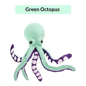 ของเล่นรูปปลาหมึกหกขา ยี่ห้อ Octopus Design ของเล่นสำหรับสัตว์เลี้ยงขนาดเล็ก ทำจากวัสดุที่เป็นมิตรต่อสิ่งแวดล้อม ไม่แตกหักง่าย ของเล่นเสียงดัง สนุกสำหรับแมวและสุนัข ช่วยขัดฟัน - Product Image 4