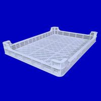 Panier de séchage empilable en maille plastique HDPE de qualité alimentaire, ventilé, pour congélateur à air forcé, pour la transformation des crevettes Vannamei IQF et des fruits de mer