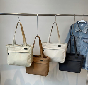 New Style Fashion Custom Letter <b>Canvas</b> Bags Women Shoulder Cotton <b>Canvas</b> <b>Tote</b> Bag with Pocket for Class and Work - Product Image 3