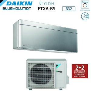 Climatizador Acondicionado Daikin Bluevolution Inverter serie STYLISH TOTAL SILVER 15000 Btu FTXA42BS, Wi-Fi, Integrado Cl, con estilo, BTU - Product Image 4