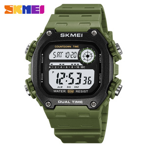 Skmei Digital Watch Men 50M Water Resistant Dual Time Tpu Strap Sport Watch - Product Image 5