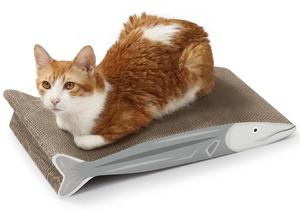 Rascador para Gatos en Forma de Lubina, de Cartón Corrugado de Doble Cara, para Gatos Pequeños, para Afilar las Garras y Descansar - Product Image 1