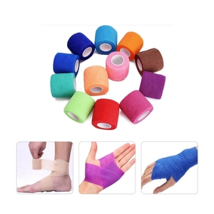 ผ้าพันแผลยืดหยุ่นแบบไม่ทอ/ผ้าฝ้าย สีสันสดใส สำหรับโรงงานผลิตเวชภัณฑ์ ได้รับการรับรองมาตรฐาน CE/ISO - Product Image 3