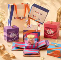Boîte surprise personnalisée avec papillon volant pour l'emballage de cupcakes d'anniversaire, boîte à surprise de luxe et ensemble de sacs en papier