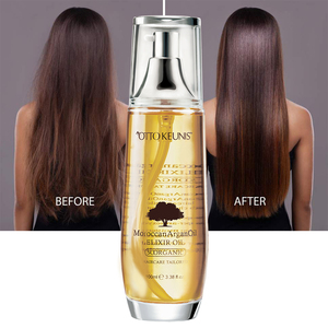 OEM 100ml Maroc Sérum capillaire Protecteur <span class=keywords><strong>de</strong></span> chaleur <span class=keywords><strong>Cheveux</strong></span> Huile d'argan Produit <span class=keywords><strong>de</strong></span> soin capillaire hydratant - Product Image 2