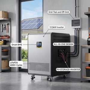 Inversor de Energía Solar Híbrido Aibei de 12.5KW 48V Todo en Uno con Batería LiFePO4 de 30KWh, 285kg, Acero Galvanizado - Product Image 2