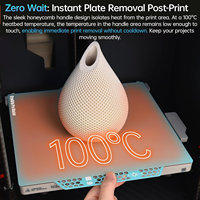 BIQU CryoGrip Pro Glacier Build Plate Lembaran Baja Pegas Dua Sisi untuk Printer 3D Seri Bambu Lab A1 X1 P1