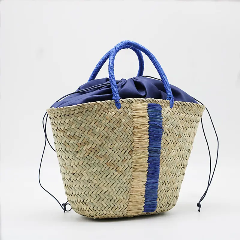 Umwelt freundliche Summer Beach Wemens Hand gefertigte gewebte Seegras-Tasche Shopping Straw Basket Bag