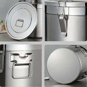 Chất lỏng Giao thông vận tải cổ phiếu sâu nồi 304 thép không gỉ Sữa Xô thực phẩm Canister container Thùng container - Product Image 3