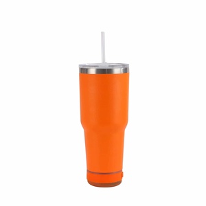 30oz Stainless Steel <b>Double</b> <b>Wall</b> Vacuum Insulated Leak-Proof Large Capacity Straw Dual Drinking Cup Car Portable Water Bottle - Product Image 6