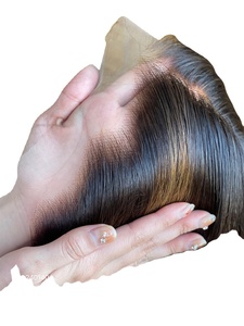 2024 vente chaude 100% cheveux humains HD pleine dentelle frontale perruque cuticule alignée noeuds de blanchiment partie centrale courte longueur - Product Image 3