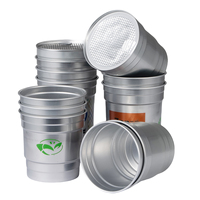 Gobelets de stade en aluminium de 500 ml avec logo personnalisé, écologiques et recyclables, pour le camping, les boissons froides et le vin