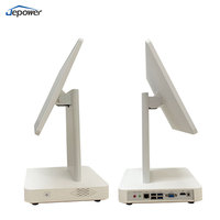 Système de point de vente tout-en-un Jepower W18 15,6 pouces, double écran tactile capacitif, caisse enregistreuse, ordinateur de vente au détail, processeur Intel Android, Wi-Fi 6