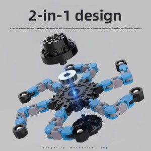 <span class=keywords><strong>Fidget</strong></span> <span class=keywords><strong>Spinner</strong></span> in Plastica Trasformabile Fai-da-te, Giroscopio Meccanico, Giocattoli Sensoriali Antistress - Product Image 4