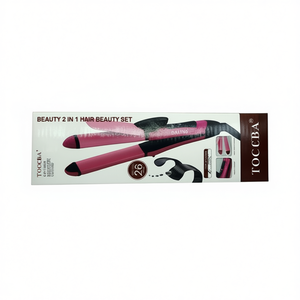 Set de Belleza para el Cabello Tocba 2 en 1, Plancha y Rizador, Estilizador de Doble Función para el Cabello - Product Image 1