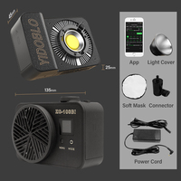 Contrôle d'application portable cob light photographie éclairage led 0-99% luminosité kit de fabrication vidéo 100w caméra photo accessoires