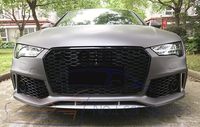 Pour 2016-2018 A7 S7 Facelift RS7 Style Brillant Noir Grille Avant En Nid D'abeille Nouvel État En Matériau ABS
