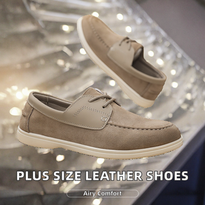 Nouvelles Chaussures Oxford en Cuir Véritable pour Hommes, Grande Taille, Respirantes, à Lacets, Formelles, de Bureau, Décontractées, Printemps - Product Image 2