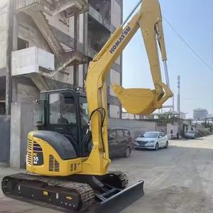 Fabriqué au Japon Pelle d'occasion 5.5 tonnes Mini pelle d'occasion Komatsu PC55MR du Japon Petite pelle sur chenilles d'occasion à vendre - Product Image 1