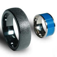 Nouvelle conception de bague intelligente RFID NFC pour paiement, avec fonctions de carte de visite et de carte de membre, mini-étiquette, puce T5577, étanche, pour utilisation en hôtel