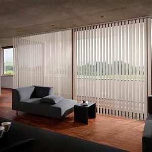 <span class=keywords><strong>Stores</strong></span> verticaux personnalisés <span class=keywords><strong>lamelles</strong></span> réglables en tissu filtrant la lumière Design moderne pour grandes fenêtres et portes coulissantes en verre - Product Image 5