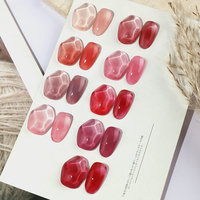 2025 nouveau Style Transparent couleur série pamplemousse rouge LED Gel vernis luminothérapie manucure ensemble