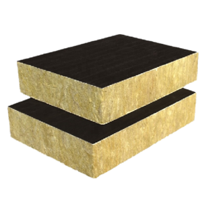 Modern Roof Thermal <strong>Insulation</strong> for Saudi Market <strong>Class</strong> A1 Fireproof Waterproof 80kg/m3 50mm FSK Facing Rock Wool Panel - Product Image 1