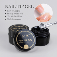 RONIKI — colle pour extensions d'ongles, 20g, gel solide à pointes, nouvelle collection