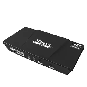 TESmart 1x2 4K 60Hz 7 EDID Modes Video Spliter Distributor HDMI Divisor Support CEC HDR Schalter 1 in 2 out 1x2 4K HDMI Splitter