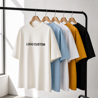 260GSM AZO-freies Baumwoll-T-Shirt für Herren und Damen, Umweltfreundliches Einfarbiges Rundhals-Shirt mit Leichter Schulterabfallung, OEM ODM Fabrik