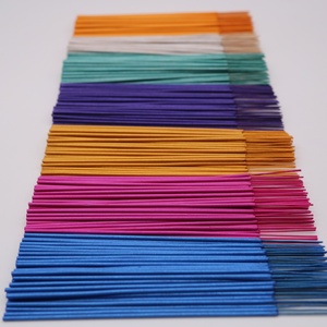 Variedades de Varillas de Incienso de Madera Natural China Coloridas y Populares del Fabricante, Sin Aroma, para Uso Religioso: Lavanda, Fresa, Bergamota - Product Image 4