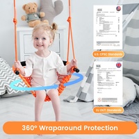 Balançoire en forme de U pour enfants Ropecube, utilisable en intérieur/extérieur/parc/école maternelle/école primaire/école, facile à installer