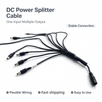 Cable Adaptador Divisor en Y de Corriente Continua con Aislamiento de PVC y Núcleo de Cobre Personalizado de Fábrica para Uso en Computadoras y Electrónica