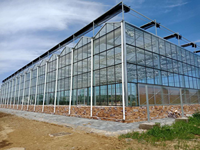 Ultraklares Eisenarmes Gehärtetes Glas - Industrielles Landwirtschaftliches Gewächshaus Außenbau-Fenster Flaches Solides Design