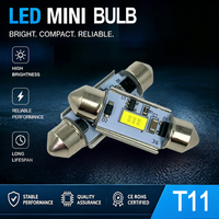 Bombilla LED T11 Canbus 4 LEDs 2835SMD 12/24V para Interior, Sin Error, para Instrumentos y Matrícula