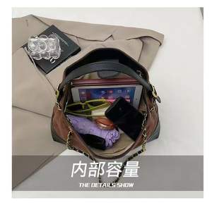 Sac à bandoulière carré petit en cuir PU imperméable pour femme, fermeture éclair, nouvelle collection de luxe - Product Image 5