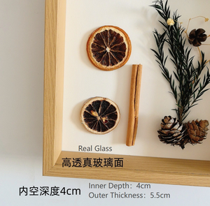 Rỗng 4Cm Bằng Gỗ Khung Ảnh Hiển Thị Trường Hợp Khô Hoa A3 Tường Treo Kính Thực <span class=keywords><strong>3</strong></span> <span class=keywords><strong>D</strong></span> Bóng Hộp - Product Image 3