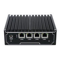 MINI boîtier intégré PC Intel celeron J1900 CPU Rj45 COM / 4 lan port petit pc mini sans ventilateur 12v x86 Linux industriel