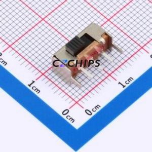 SK-12E12-G020 Slide Switch Bent Lead Through Hole-5P,12.9x6mm Switch Single Pole Single Throw Rectangle Pin Header PC Pin 12.9mm - Product Image 1