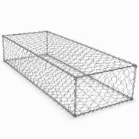 Gabion Box 1.5x1x1m Revêtement Galfan Zn-5Al 60x80mm 80x100mm 100x120mm 2.0-4.0mm Panier Gabion pour Protection de Parcours de Vague et Protection de Suvie