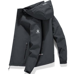 Chaqueta Cortavientos <span class=keywords><strong>con</strong></span> Capucha <span class=keywords><strong>para</strong></span> Hombre, Abrigo Informal Resistente al Viento, <span class=keywords><strong>para</strong></span> Escalada de Montaña y Actividades al Aire Libre - Product Image 3