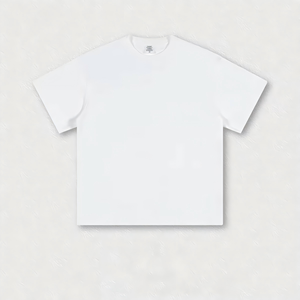 เสื้อยืดผู้ชาย S1708 305GSM ทรงโอเวอร์ไซส์ ผ้าคอตตอนถักเนื้อหนา 100% ระบายอากาศได้ดี เป็นมิตรต่อสิ่งแวดล้อม ไม่เป็นขุย คุณภาพสูง - Product Image 1