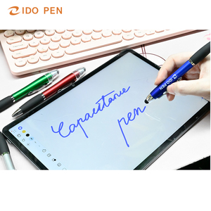 IDO Custom Logo with <strong>Stylus</strong> Ballpoint <strong>Pen</strong> Plastic Promotion Ballpen with Personalized Design Paint Coating Twist <strong>Pen</strong> - Product Image 3