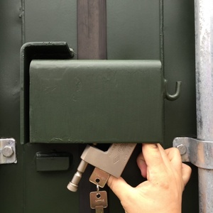 Steel Right-Hand Opening Bolt-On Lock <b>Box</b> Container Door <b>Locking</b> Accessory for Trailers - Product Image 2