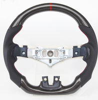 Volant en fibre de carbone véritable adapté à Dodge Challenger Charger Durango 2011 2012 2013 2014, volant de voiture personnalisé