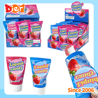 Bonbons en gros, étiquette privée personnalisée, nouveau design, chewing-gum liquide, confiture aromatisée aux fruits, boîte en forme de dessin animé, sans additifs