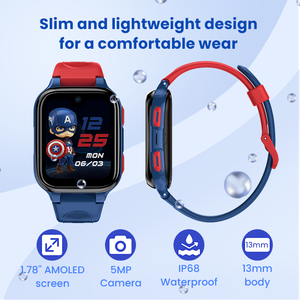 LAGENIO 2025 Nieuwe Stijl Vierkante K9 Smartwatch 4G GPS Waterdicht IP68 5MP Camera HD Videogesprek Positionering Kinderen - Product Image 2